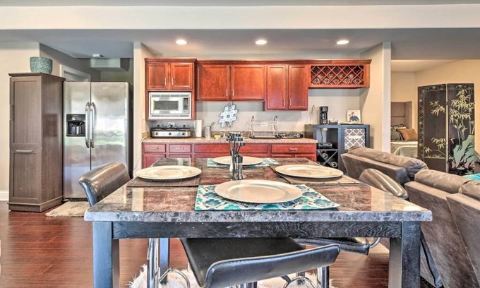 Steger Apartment | NEW! Serene Garden-Level Apt: 30 Miles to Chicago!