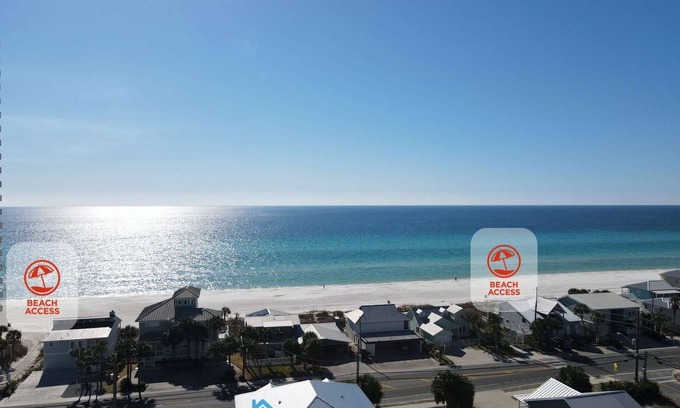 Miramar Beach House | New! Steps To Beach, Gulf Views, Private Heated Pool