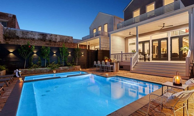 Lower Garden District House | New Stylish Renovation | Heated Pool & Hot Tub