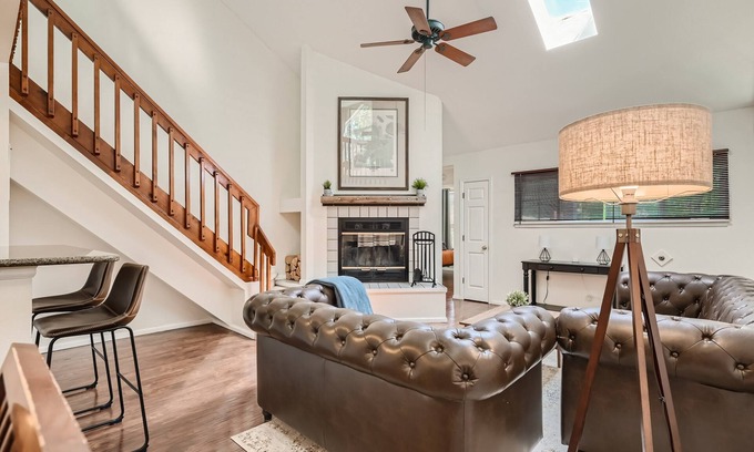Meadow Hills Condo | New! Urban Oasis - Pool Access - Fireplace - 30 Day Rental