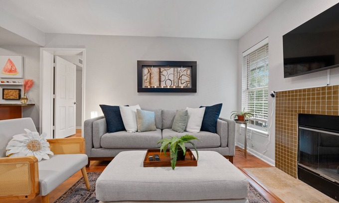 Allandale Condo | Newly furnished 2/2 bedroom condo in Centrally-located, delightful Austin