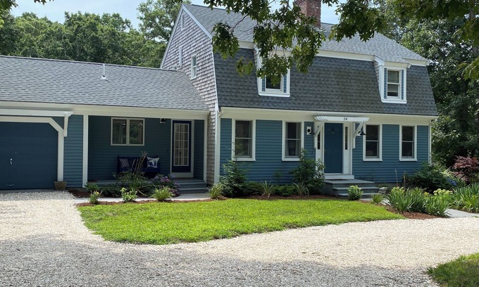 Harwich House | Newly listed for summer! Beautiful family home steps to largest lake on Cape Cod