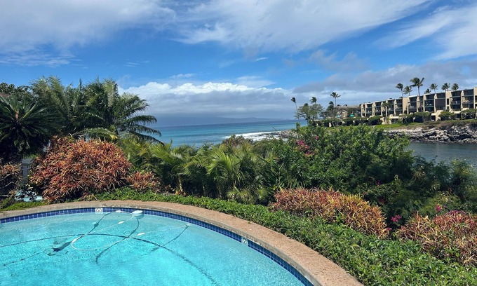 Napili House | Newly Renovated 3 BR, 3.5 Bath Oceanfront Estate with Pool, Spa, A/C and Turtles