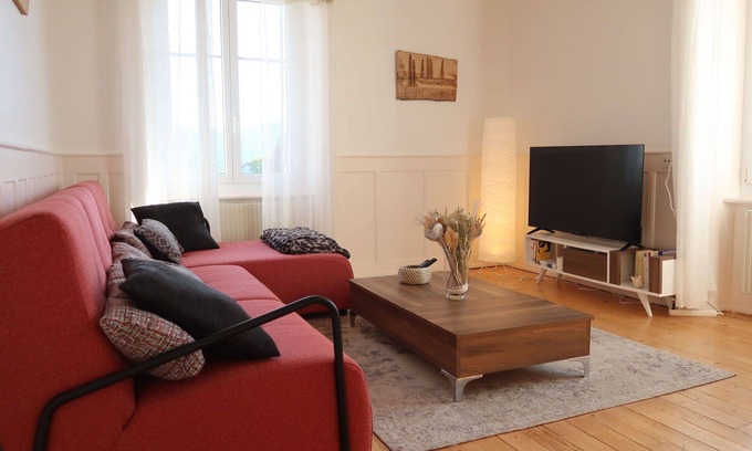 Sainte-Croix Apartment | Nice apartment for 6 people with WIFI, TV, panoramic view and parking
