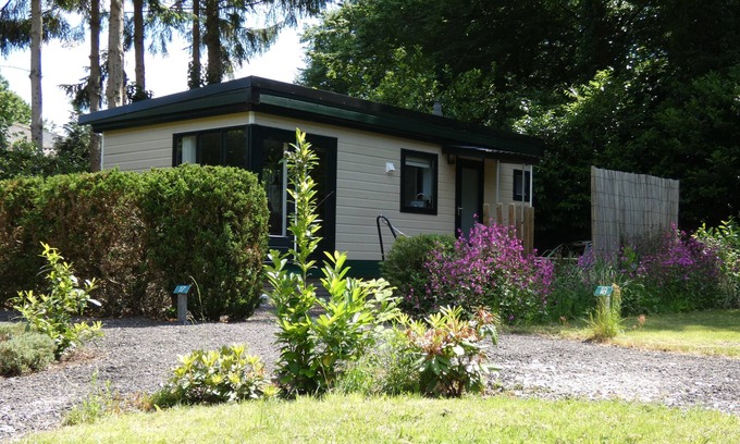 Marum Cabin | Nice chalet for rent against forest and directly on border Friesland/Groningen/Dr.