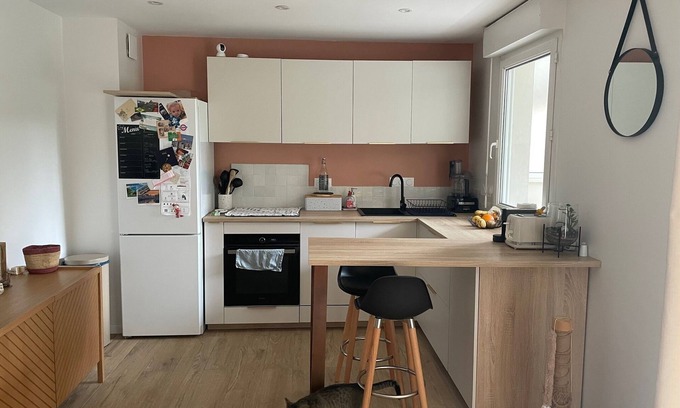 Saint-Laurent-du-Var Apartment | Nice T2 quiet terrace, pool, near Nice