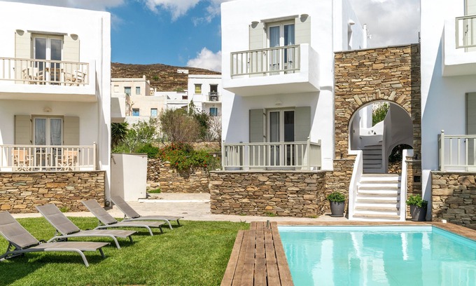 Kionia Apartment | Ninemia Suites Tinos Superior 202 with mountain view, WiFi and air conditioning