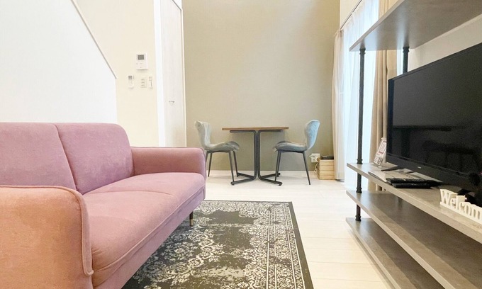 Nishi Ward Apartment | No 202 Close to Kumamoto Station maisonette type Semidouble bed x 2 sofa TV with video app/Kumamoto Kumamoto