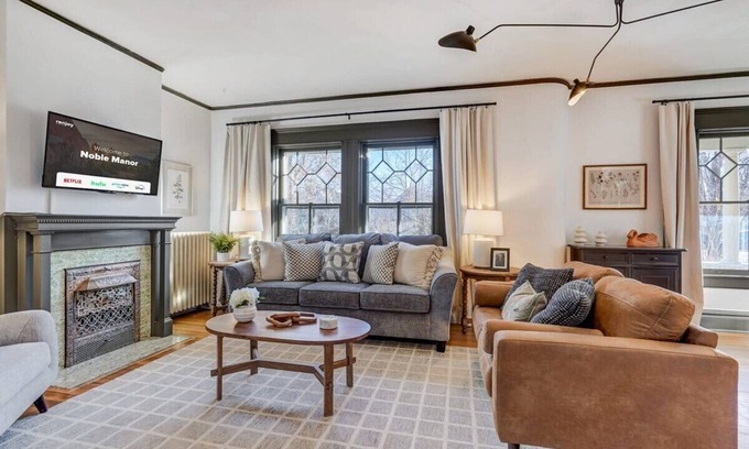 Old North End House | Noble Manor: Stylish Retreat w/Hot Tub & BBQ