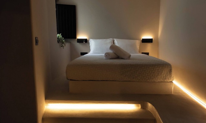 Pyrgos Villa | Noir Cave Villa in Traditional Settlement w/Private Hot Tub & Sunset Terrace!