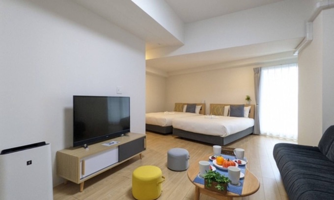 Tennoji Hotel | Nonsmoking Corner double bed x2 Standard plan/Osaka Ōsaka