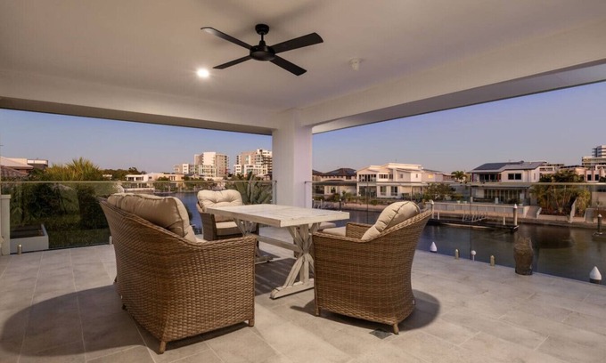 Biggera Waters House | North Quay Waterfront Family Holiday Home + Pool