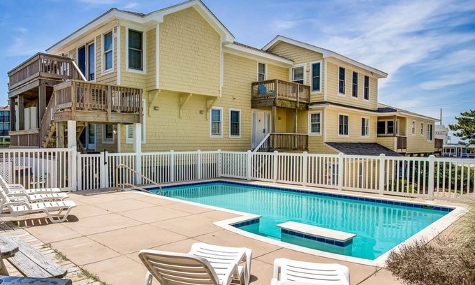 Nags Head House | Now and Then | Oceanfront | Private Pool, Hot Tub, Dog Friendly | Nags Head