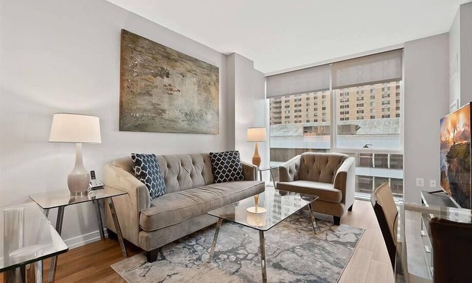 Central Village Apartment | nr Boston 1BR Getaway in Brookline Village | Covered Parking & Equipped Gym