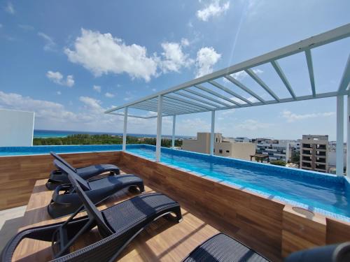 Luis Donaldo Colosio Apartment | Nuevo! Hermosos estudios cerca de la 5ta Av-Pool-GYM BY YEAH