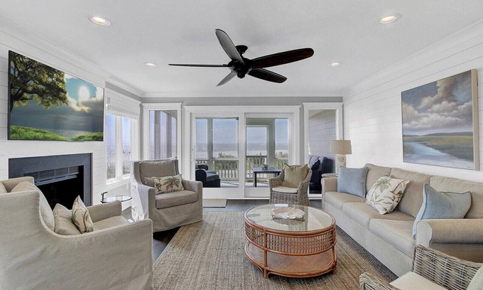 Isle of Palms Villa | “Ocean 180”|1 Beach Club Villa | New Listing|Best Oceanfront Views in Wild Dunes | Fully Renovate.