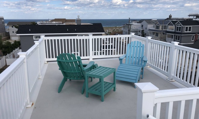 Beach Haven Park House | Ocean Block House, 100 yard walk to beach. Fireplace, Roof Deck