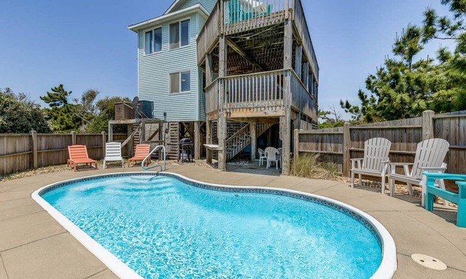 South Nags Head House | Ocean Oasis | 798 ft from the beach | Private Pool, Hot Tub | Nags Head