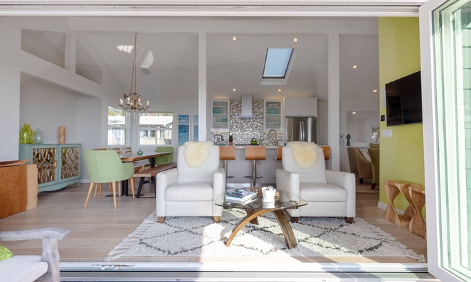 South Laguna House | Ocean View from Kitchen & Living Space that flows onto Deck!