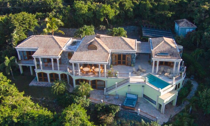 Great Cruz Bay House | Oceana: Caribbean Stonework Villa, Pool, Spa, A/C throughout, Generator