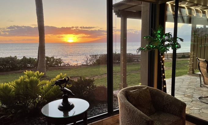 Honokowai Condo | Oceanfront and Sunset Views: Beautiful remodeled Ground Floor Condo - The Mahana