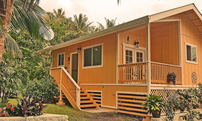 Kehena Beach Estates Cottage | Oceanfront cottage w/AC @ Kehena Beach, Hawaii
