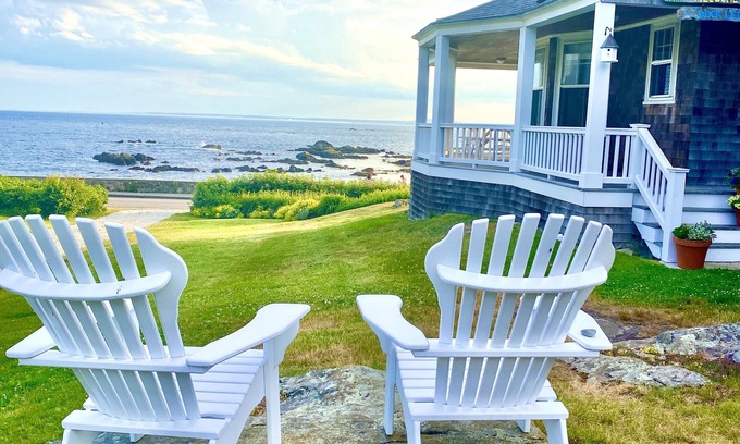 Kennebunkport House | Oceanfront Escape with Sweeping Ocean Views and Expansive Porch