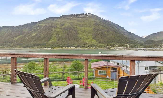 West Juneau Apartment | Oceanfront Fire Pit, Decks, Large Yard, Views!