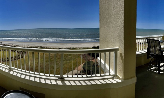 Salter Path Condo | Oceanfront (Grande Villas) 4 bedroom 4 bath Luxury 60 + ft of balcony