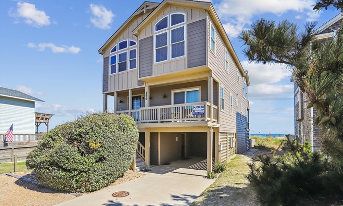 Colington House | Oceanfront, Private Pool, Hot Tub, Pool table, Theatre Room, Elevator!