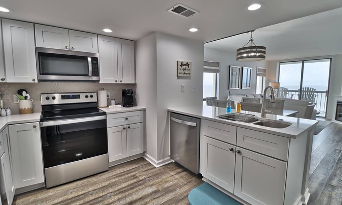 Windy Hill Condo | Oceanfront Waterpointe1 701-3b/2b-Sleeps 6-Balcony-WIFI-TV-Pool-Family Friendly