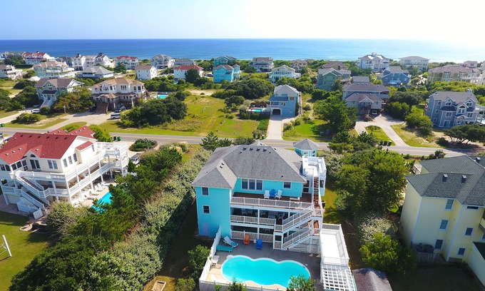 Whalehead Beach House | Oceanside, 8 BRs, ELEV, Pool, H Tub, Dogs Welcome, WW934, Howdy Hideaway