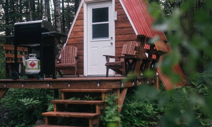 Blue Sea Cabin | Off-Grid Romantic A-Frame Nestled in Nature in Beautiful Blue Sea, QC