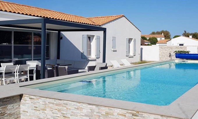 Saint-Denis-d'Oleron House | Oleron new house 120m² 3 bedrooms with large pool - plage des Huttes