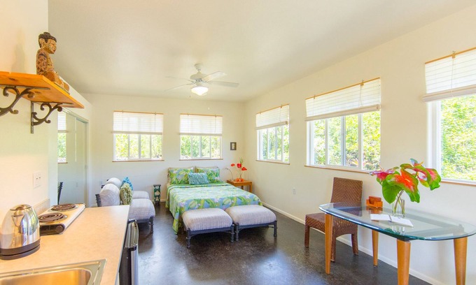 Puna Palisades Cottage | Oliana Cottage - Kehena Beach - Allergy Friendly