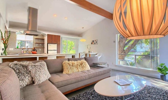 South River City House | Orange Crush | SoCo Mid-Century Pet Retreat