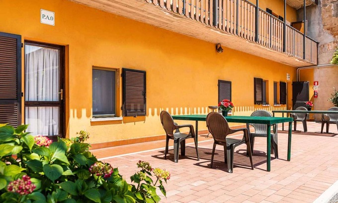 Torre Pallavicina House | Palazzo Barbò (historical medieval palace) relax outdoors, great for vacation or work