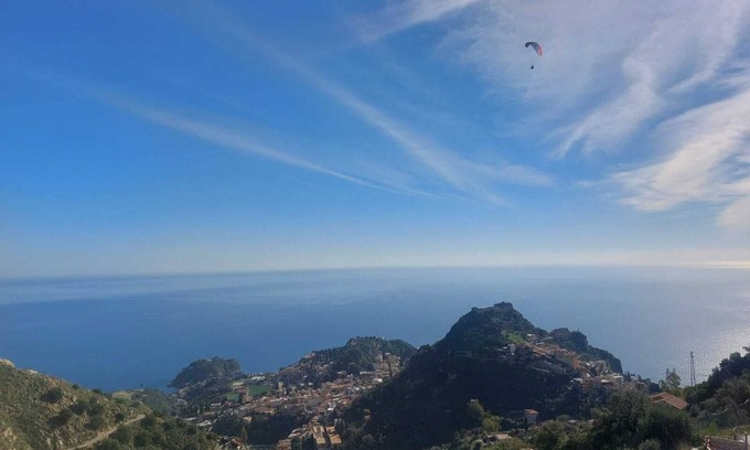 Castelmola Apartment | Panoramic cottage 100 mt from the main square view Taormina and Calabria