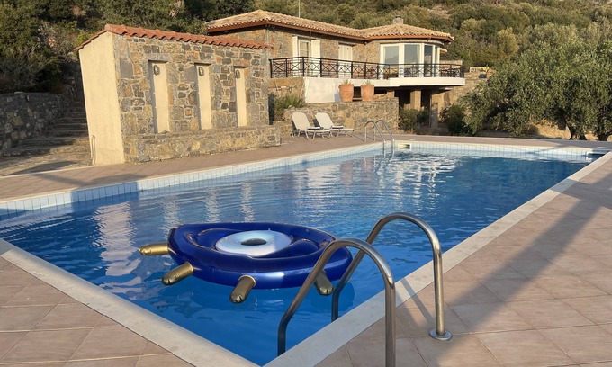 Agios Nikolaos Villa | Panoramic Sea View Villa with POOL minutes to the beaches AMA 00002376873