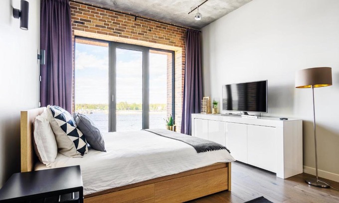 Dekabristov Island Apartment | Panoramic sea view Loft Apartment on Vasilievsky island