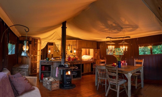 Llangower Other | Pant Y March Canvas Hideaway external shower