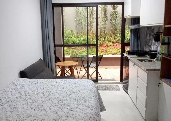 Vila Mariana Apartment | Paraiso 12 - Studio térreo no metrô Paraíso