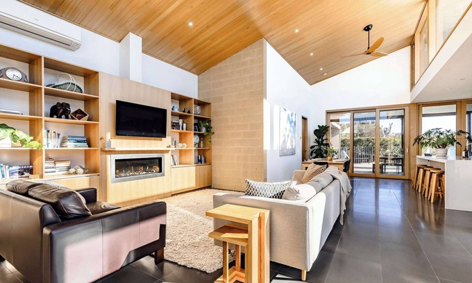 Jan Juc House | Parkview Family Retreat with Indoor Fireplace and Pool