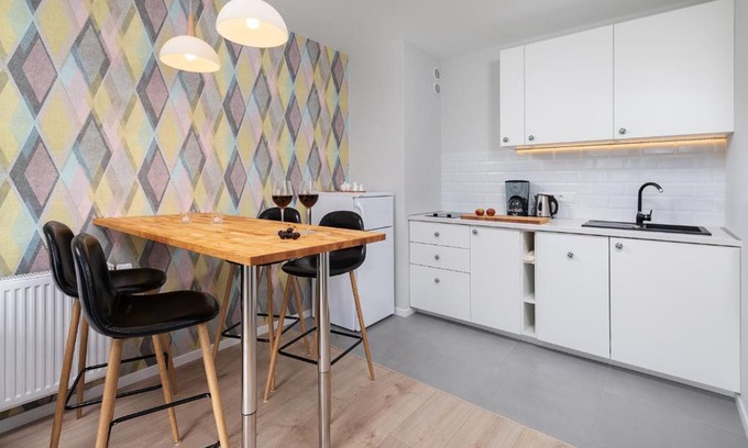 Puck Apartment | Pastelowe mieszkanie