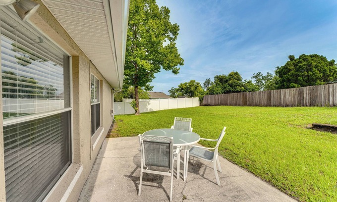 Deltona Lakes House | Patio, Yard & Grill: Deltona Vacation Rental!