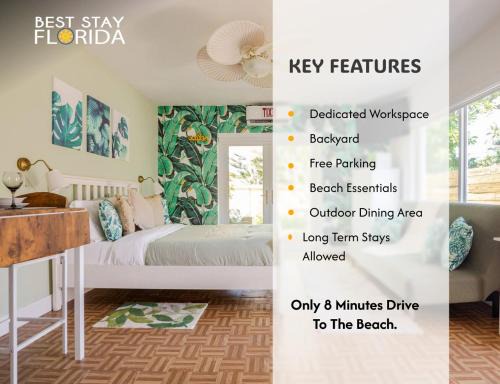 Royal Poinciana House | Peaceful Casita Near Hollywood Beach & Essentials