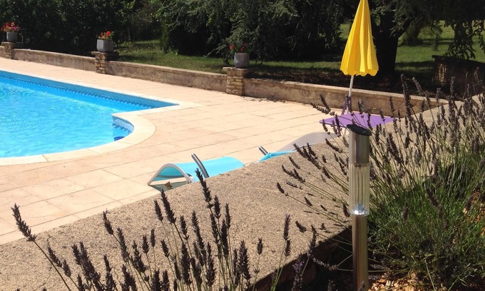 La Cassagne House | Peaceful charming rental, 2 people, swimming pool