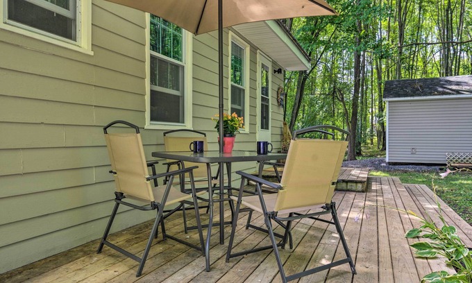 Ovid Apartment | Peaceful Finger Lakes Apartment with Patio!