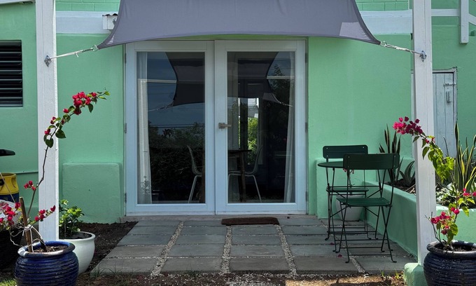 Johnson's Point Apartment | Peaceful Village studio 1 minute walk from one of the best beaches in Antigua.