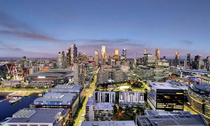 Docklands Apartment | Penthouse at City 3B2B2C-Harbour-Ocean View